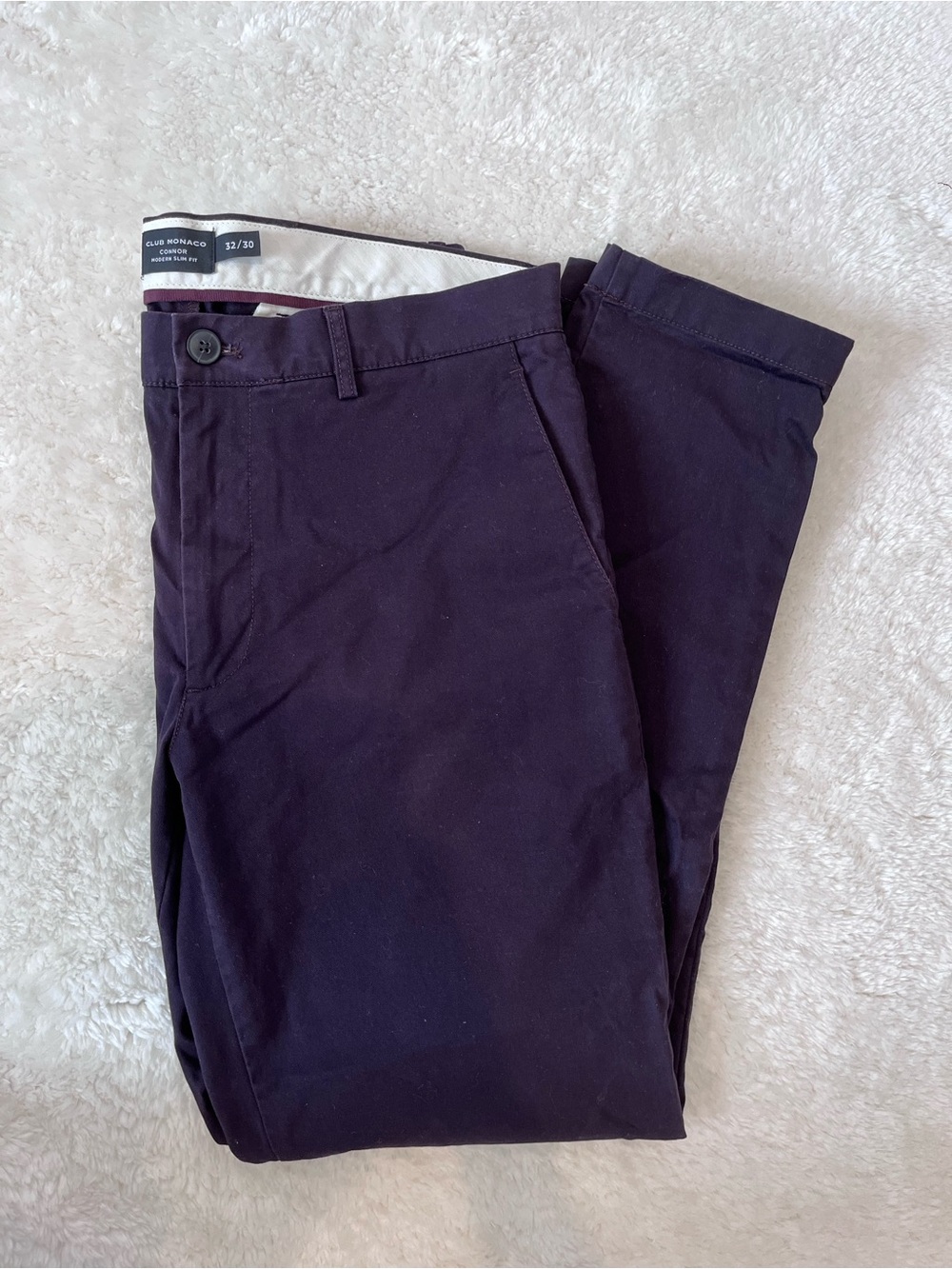 Club Monaco Dark Purple Men's Chinos